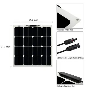 Pabrik Cina penjual portabel panel surya fleksibel shenzhen 12v 75w harga rendah