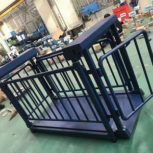 Vieh rutsche und Wiege plattform Boden waage für Schweine gebrauchte Vieh waage - Product Image 4