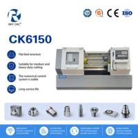 Tour CNC automatique CK6150-1000, tour horizontal pour métaux, moteur de broche 7,5 kW, porte-outils à 4 postes, usage intensif