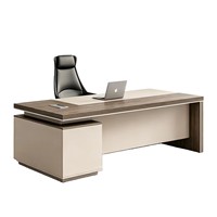 Bureau de direction moderne en bois - Bureau de patron de luxe pour la maison ou l'appartement