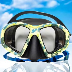 HD Anti-Fog Silicone <b>Waterproof</b> Diving Mask & Snorkeling Goggles with UV Protection Large Frame for Adults Men Women Swimming - Product Image 1