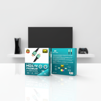 Câble HDMI mâle-mâle 8K HDTV avec conducteur en cuivre, 1,5 m de long, haute vitesse, plaqué or, pour téléviseur, projecteur, lecteur DVD, CE