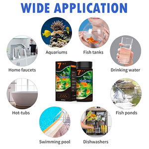 Tiras precisas de prueba de calidad del agua 8 en 1 Kit de prueba de acuario Tiras de prueba de tanque de peces para amoníaco PH Nitrato de alcalinidad total - Product Image 6