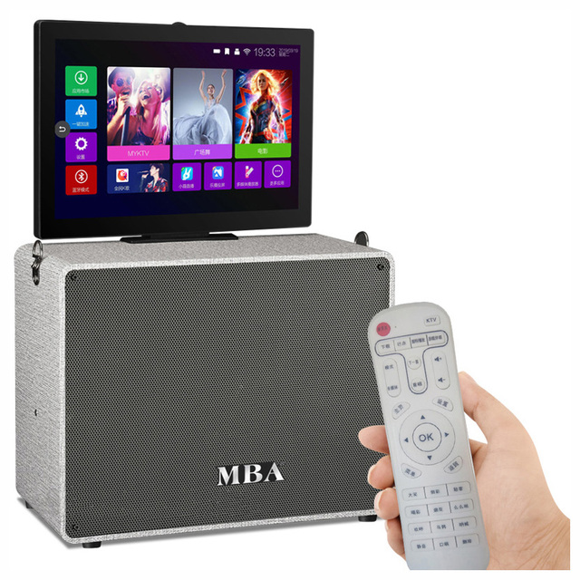 10 Inch Private Mode Multifunctional Speaker With 15.6 Inch HD Toughened Glass Touch Screen Home Theater System Mini Box Speaker