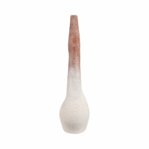 Vaso moderno in terracotta con curva aperta sagomata per soggiorno, decorazione per la casa, vaso da tavolo per fiori - Product Image 3