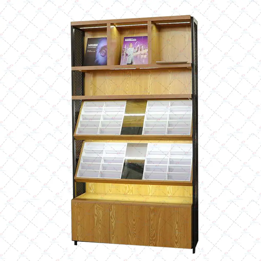 High Quality Customized Commercial Metal Wood Sunglass Display Rack Jewelry Display Stand for Retail Store Shop Exhibition