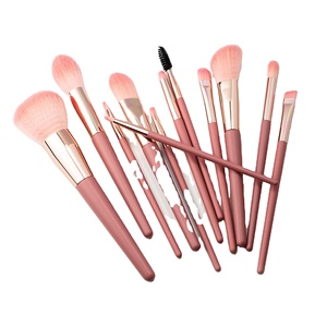 12 Pcs Wooden Handle Makeup Brush Set Soft Synthetic Cosmetic Brushes Custom Luxury Beauty <b>Tool</b> <b>Kit</b> - Product Image 1
