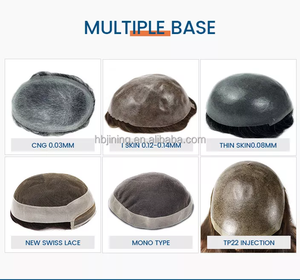 DU MONO Men <strong>Hair</strong> Toupee Fine Mono Durable Capillary Prosthesis 6inch Mens Wigs System 130% Density Human <strong>Hair</strong> <strong>Tupee</strong> - Product Image 6