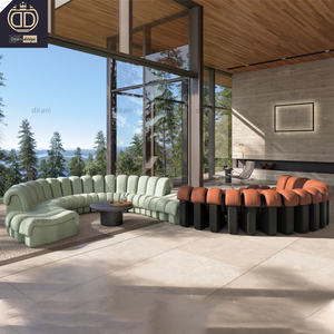 Sofá modular de cuero con elementos famosos, mueble de ds-600 grande y sin fin, en forma de s - Product Image 2