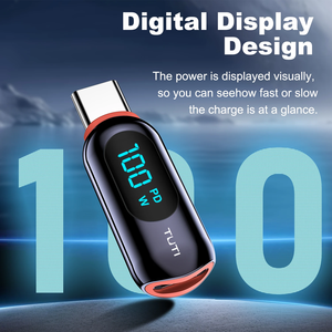 Adaptateur d'extension <span class=keywords><strong>TUTI</strong></span> 100W Type-C testeur de compteur d'affichage de puissance moniteur de données de charge rapide adaptateur d'extension Type-C - Product Image 3