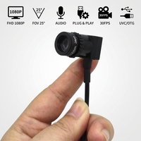 Mini caméra OTG pour téléphone portable, objectif téléobjectif Micro USB à longue focale EFL 12 mm, 25 degrés, streaming vidéo en direct, CCTV UVC 2MP HD