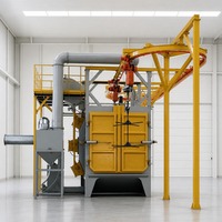 Machine de sablage PLC de type suspendu Q48, directement d'usine, pour l'ébavurage des pièces moulées en fonderie d'acier, avec moteur et boîte de vitesses Sa2.5, garantie 2 ans