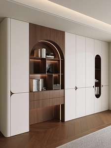 הזמנת חדר לימוד רב תכליתיים להתאמה אישית עם אחסון ותצוגה, עיצובים שונים הדלת וצבעים להחלפה - Product Image 2