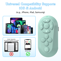 Télécommande multifonction pour smartphone pour TikTok, YouTube, Instagram, défilement, passage de page d'e-book, contrôle de la caméra, de la vidéo, de la musique et Bluetooth