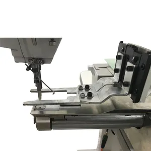 Máquina de coser industrial con patrón para etiquetas, máquina de coser con pies para caminar