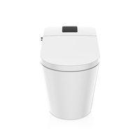 Ensemble de toilettes en céramique complet TEJJER avec bidet à chasse d'eau sans contact, LED et siphon