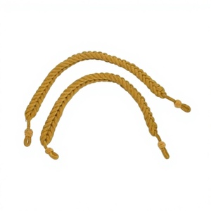 Cordon de macramé torsadé à 3 brins en or classique avec finition enduite, haute ténacité, marque Dada, pour usage en tenue de cérémonie - Product Image 6