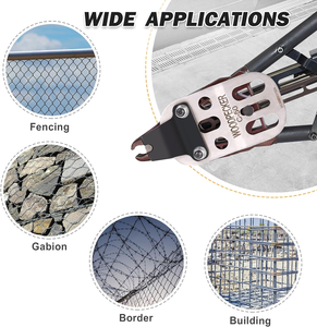 Pince à anneaux de serrage industrielle robuste C50, sertisseuse manuelle pour gabions, <span class=keywords><strong>agrafeuse</strong></span> à anneaux en C, pistolet à clous OEM en aluminium bronze - Product Image 3