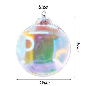 Nueva Bola de disco de <span class=keywords><strong>Navidad</strong></span> iridiscente de estilo colorido hecha <span class=keywords><strong>a</strong></span> <span class=keywords><strong>mano</strong></span> con adornos colgantes de reflejo deslumbrante decoración de fiesta colgante de <span class=keywords><strong>Navidad</strong></span> - Product Image 3