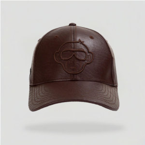Gorra de Béisbol de 6 Paneles con Hebilla Ajustable de Latón Repujado de Primera Calidad y PU Genuino, Bordado 3D de Lujo con Logotipo Personalizado - Product Image 2