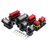 Connecteur ECU 14 voies femelle étanche avec boîtier noir pour carte PCB 776273-1