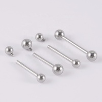Großhandel Edelstahl Innengewinde Ohrring Tragus Zunge Lang hantel Nabel Bauch Basic Lip Augenbrauen Piercing Schmuck Hochzeiten
