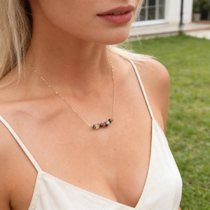 Collar Elegante de Cuentas Turquesas para Mujer 2026, Piedra Natural Colorida, Cristal Curativo de Moda, Energía Calmante - Product Image 1