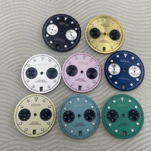 Nouvelles pièces de montre de style moderne, cadran à quartz, index ronds, 29,5 mm, compatible avec le mouvement VK64 - Product Image 1