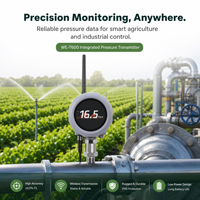 Capteur de pression sans fil LoRa WES WE-T600 en gros, étanche IP67, longue autonomie de la batterie, jauge pour l'irrigation automatique des fermes intelligentes