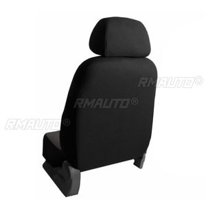 9 pièces, housse de siège avant complète pour 5 places, coussin gris/noir en cuir PU, housse de siège imperméable universelle pour BMW E46/Honda/Ford - Product Image 3