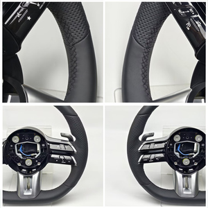 Volante in Pelle con Pulsanti Multifunzione per Modifiche alla Guida <span class=keywords><strong>Mercedes</strong></span> <span class=keywords><strong>Serie</strong></span> A, <span class=keywords><strong>B</strong></span>, C, E, S, G, V, CLS, GLC, GLE, GLS, GLA - Product Image 4