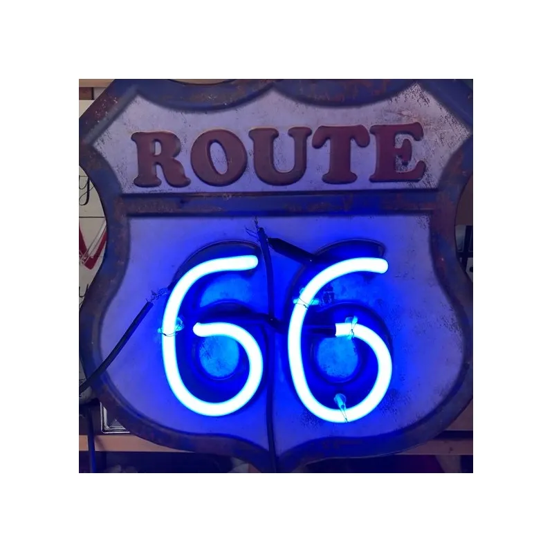 Fabricantes Venta caliente Personalizado Nuevo estilo Route 66 Pop Neon Light Sign
