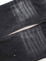 Jeans pour hommes Jeans en coton de luxe Hip Hop Pantalons pour hommes Patchs Denim évasé Y2K Denim délavé de qualité supérieure Marque de créateur