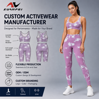 Leggings de yoga transfrontaliers moulants effet fesses galbées, tie-dye, sans couture, en Spandex/Nylon, color block, longueur intégrale, anti-plis