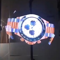 1024 Pièces Ventilateur LED Holographique 2500 nits Prix Usine Promotion Projecteur Publicitaire Écrans Holographiques 3D Intérieur OEM 872x872