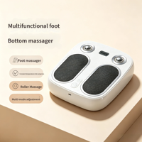 Masseur de pieds entièrement automatique - Appareil de massage des pieds par pétrissage, chauffage et vibration - Masseur de pieds rechargeable - Utilisation domestique