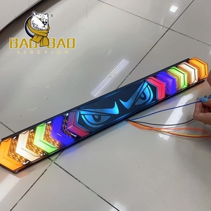 BB2287 Nuevo 60CM Devil's Eye <span class=keywords><strong>LED</strong></span> Luces <span class=keywords><strong>antiniebla</strong></span> 12V 24V Tira larga Burst Flash 7 Color Lámpara de freno de conducción de marcha atrás - Product Image 2