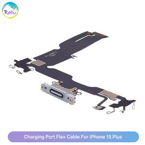 Cable Flexible para Puerto de Carga Dock para <span class=keywords><strong>iPhone</strong></span> 15 Plus, Repuesto de <span class=keywords><strong>Cargador</strong></span> USB con Micrófono, Conector de Audio y Antena Flexible - Product Image 6