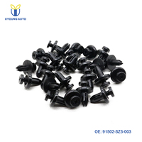 Clips de retenue de garde-boue de roue avant en plastique automobile de type poussoir 91502-SZ5-003 pour Honda Civic & Acura