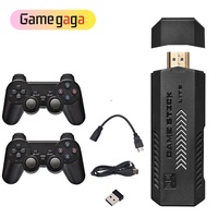 Gamegaga X2 Game Stick 4K GD10 Plus Console de jeu TV HD 64 Go/128 Go 35000+ jeux Contrôleur sans fil Extension 256 Go Mini Classique