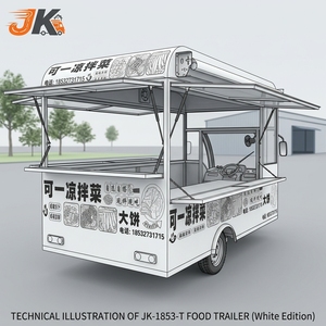 Veicolo Elettrico Multifunzionale a Tre Ruote in Acciaio Inossidabile Antiruggine con Motore da 1500W, Combo per Ristorazione Mobile e Food Truck - Product Image 2