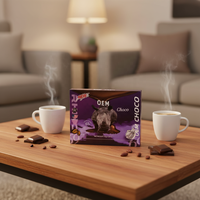Vente en gros de chocolat dur Rhino VIP violet saveur originale, emballage extérieur et emballage de chocolat