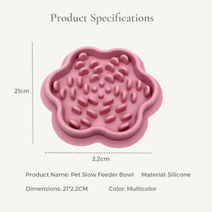 Comedero Lento de Silicona para Perros y Gatos, Tapete para Lamer para Gatos, Grado Alimenticio, Sin BPA, Comedero con Forma de Flor, Laberinto, Anti-Asfixia - Product Image 6