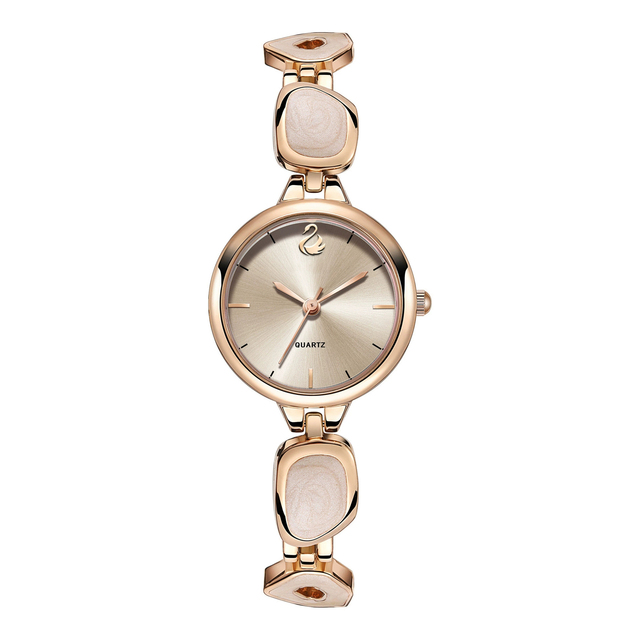 Virtue Exquisite Pearl Quartz Watch Unique Ancient Style Women's Delicate Light Luxury High Appearance Level Alloy Case Water