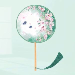 Abanico Plegable de Bambú Fatingna Angel Personalizado, Translúcido y Sedoso, con Forro de Paja Pintada, Portátil, para Bodas, Decoración del Hogar, Regalo - Product Image 6