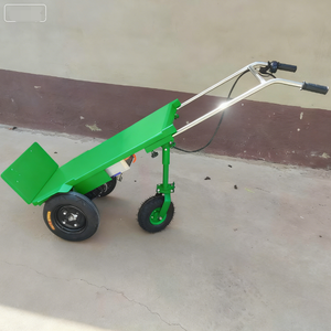 Draagbare opvouwbare elektrische transportkar met zitting, duurzame vlakke aanhanger voor transport, handkar, transportwagen - Product Image 3