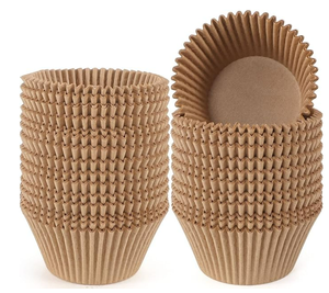 Cupcakevormpjes Natuurlijk Muffin Bakpapier Geurloos Voedselveilig Geüpgraded Vetwerend Papier - Product Image 1