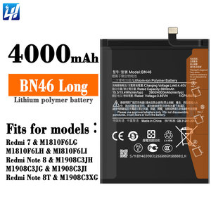 <span class=keywords><strong>Batterie</strong></span> Li-ion polymère de remplacement d'origine BN46 pour M1908C3JG M1908C3JI <span class=keywords><strong>Redmi</strong></span> <span class=keywords><strong>Note</strong></span> <span class=keywords><strong>8T</strong></span> M1908C3XG <span class=keywords><strong>Redmi</strong></span> 7 M1810F6LG - Product Image 2