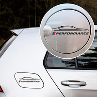 Autocollant de bouchon de réservoir de carburant de voiture personnalisé avec logo de luxe réfléchissant aux UV, en vinyle/PVC, à usage unique, décoratif, 1 an, Keyasi
