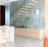 Escalier de grenier électrique télescopique en acier Prima Iron Railing pour villa de luxe en bois, échelle pliante en acier, escalier flottant
